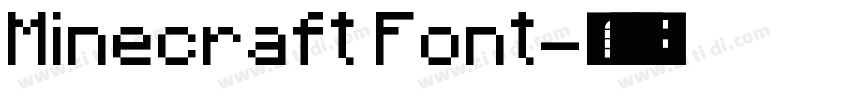 Minecraft Font字体转换